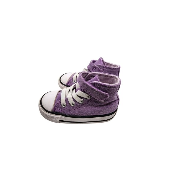 Toddler Converse Chuck Taylor All Star Purple High-Top Sneakers Size 5 - Picture 3 of 8